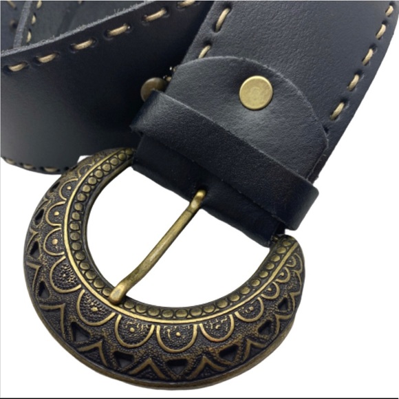 J’IDEE Genuine Leather Belt Made in Italy Size L - Picture 2 of 5